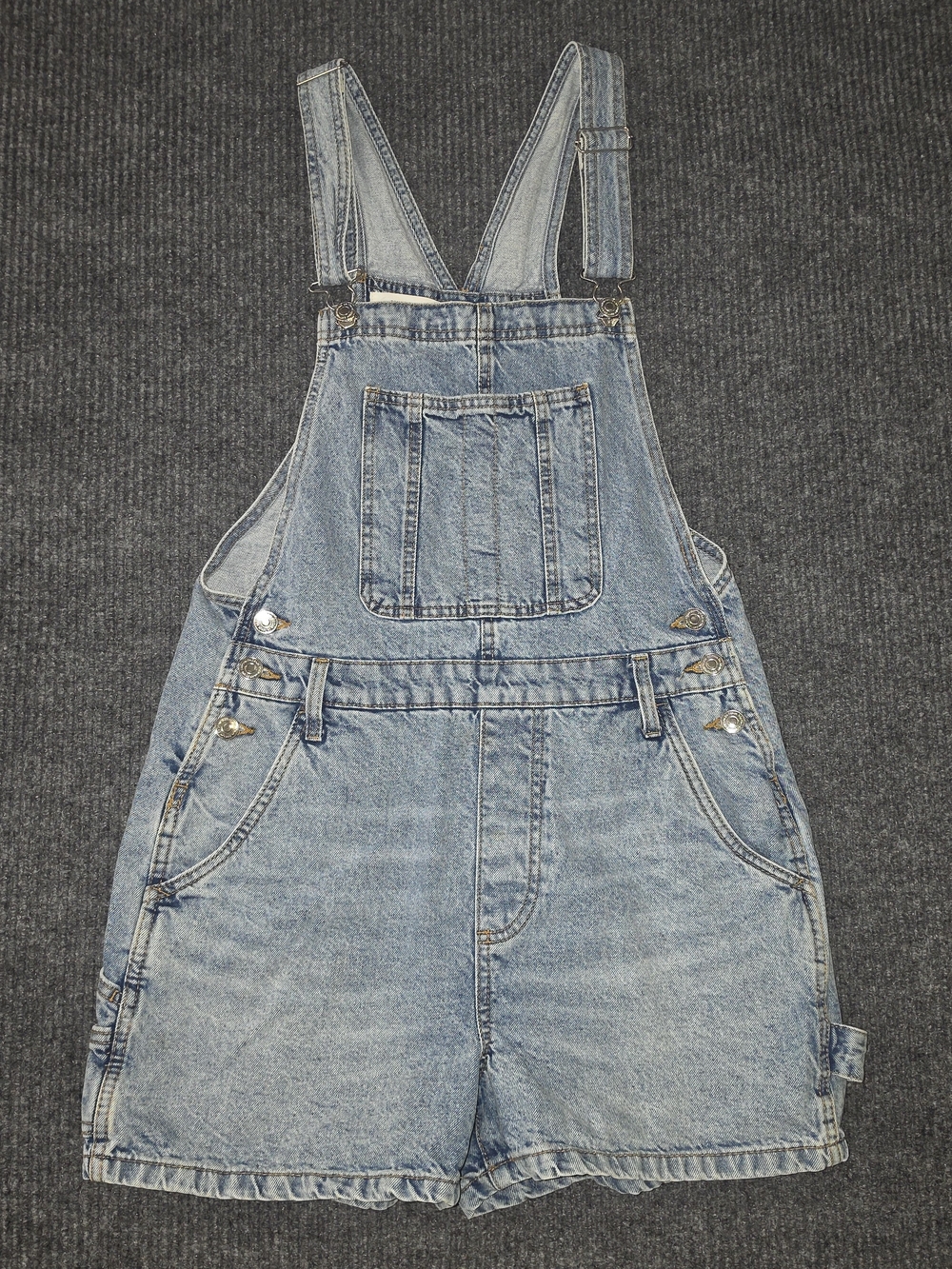 Cotton On Light Blue Denim Short Overalls